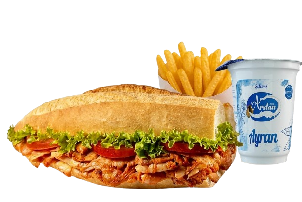 Yarım ekmek döner menü görseli