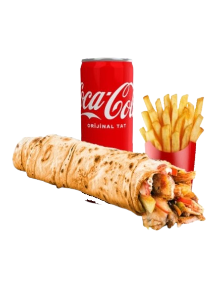 Yarım ekmek döner kola menü görseli