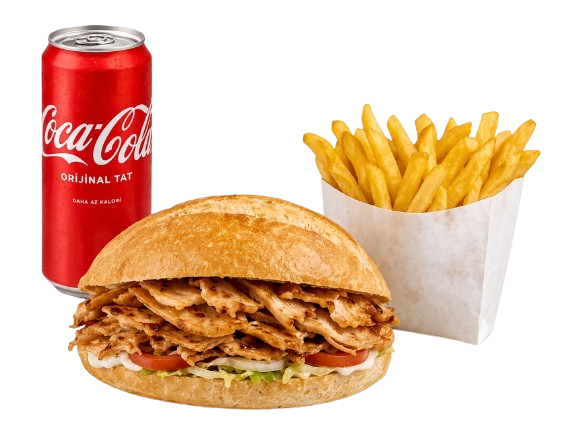 Tombik döner kola menü görseli