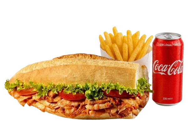 Lavaş döner kola menü görseli